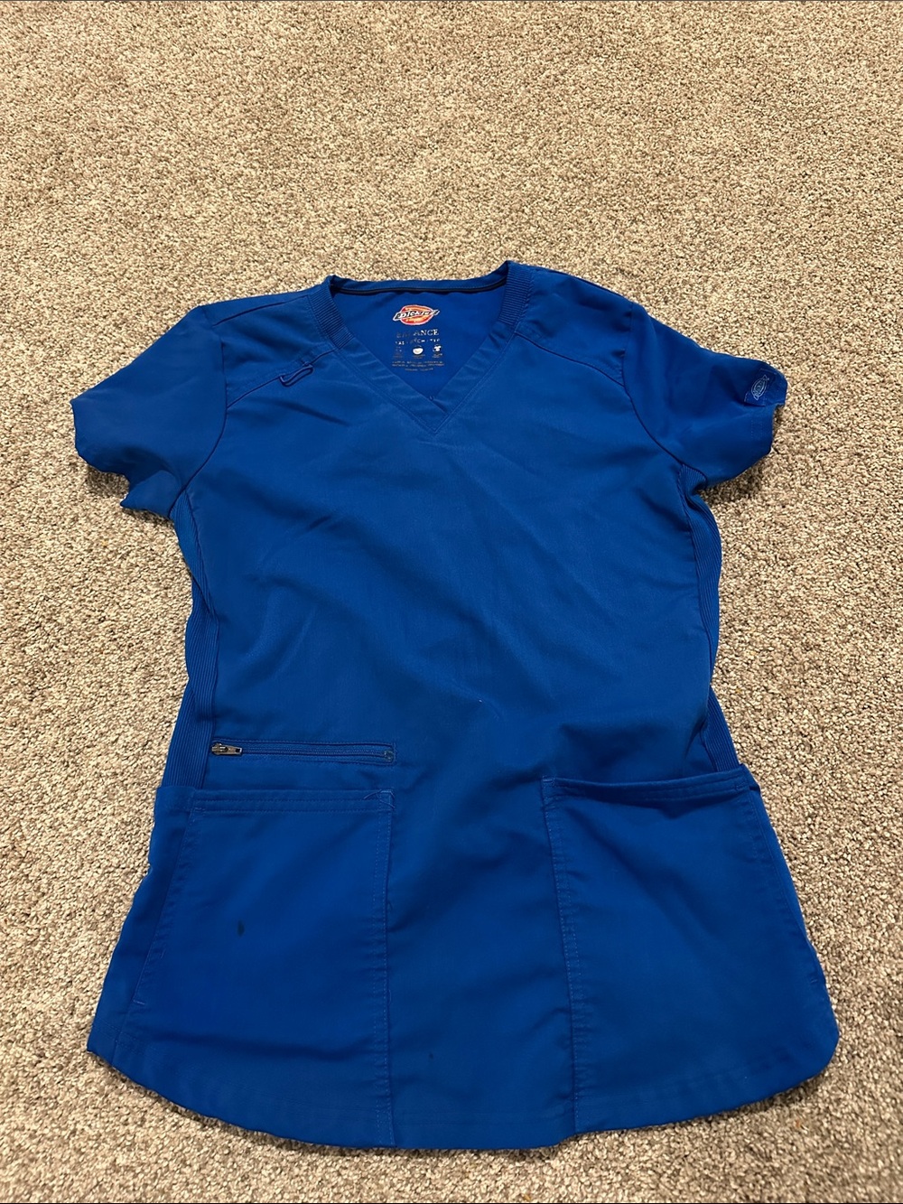 Dickies Medical Scrub Top in Royal Blue